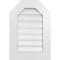 Ekena Millwork Octagonal Top Surface Mount PVC Gable Vent: Functional, w/ 3-1/2"W x 1"P Standard Frame, 18"W x 26"H GVPOT18X2601SF - alternate 1